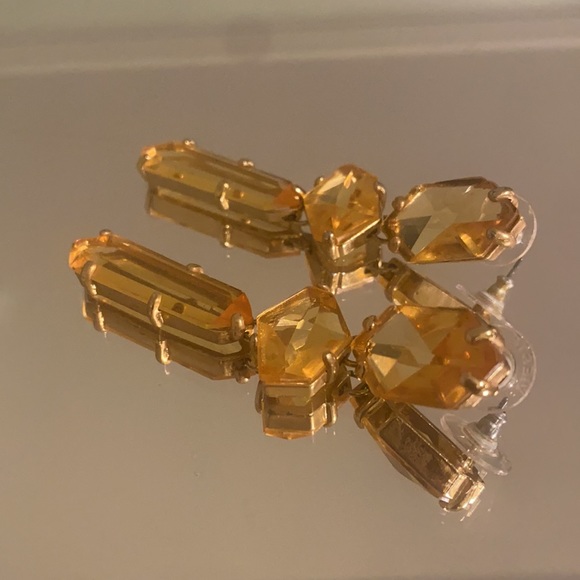 BCBGMAXAZRIA Amber & Gold Drop Earrings - Picture 4 of 5